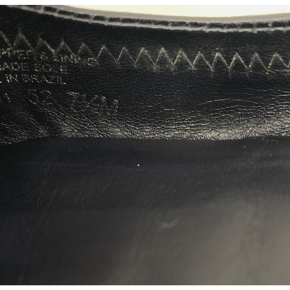 TORY BURCH Classic Minnie Ballet Flat Black Leather Logo Slip On Round Toe 7.5 - Picture 10 of 10